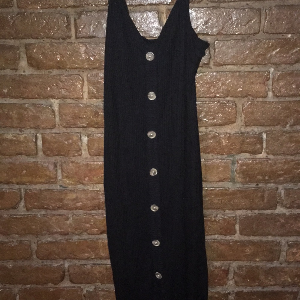 EXPRESS BLACK RIBBED DRESS XXS